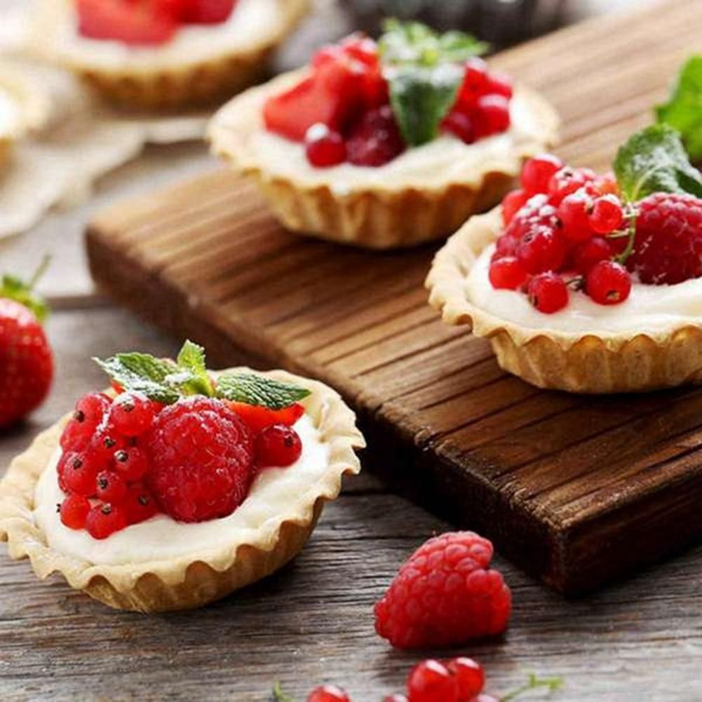 Egg Tart Molds, 3Inch Mini Tart Pans Removable Bottom,