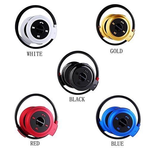 Bluetooth 4.0 Headset Mini Sport Wireless Headphones Music Stereo Earphones+Micro SD Card Slot+FM Speakers
