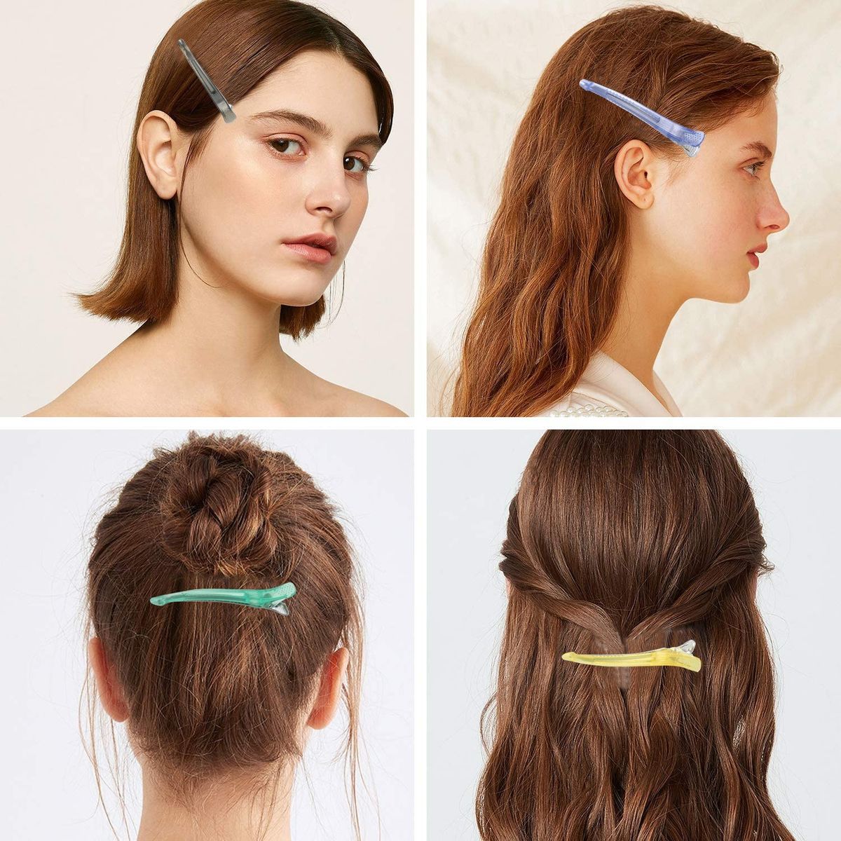 6pcs/set Hair Clips Non Slip Hair Clips Hairdressing