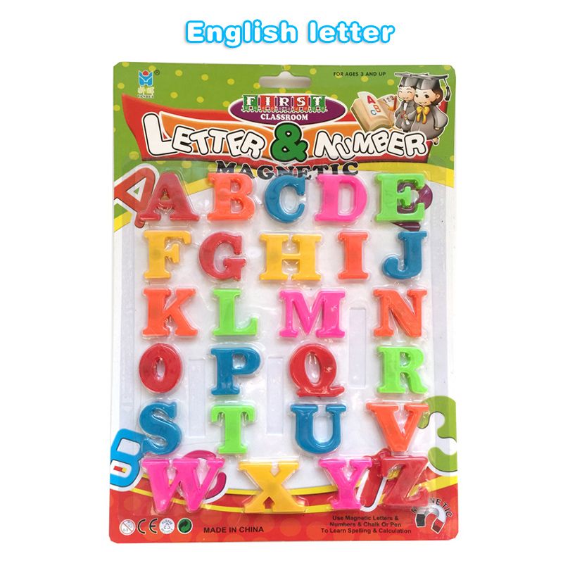 Arabic Kids Educational Letter Toys Fridge Magnet Magnetic Puzzle Toy Alphabet Stickers Drawing Board Accessories Toys For Kids