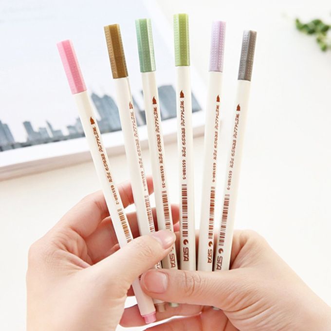 Raft Pen  Olor DIY Album Pen Graffiti Pen S Hooling Stationery   Pen Thi K Graffiti Pen   Pen  Olor S Book-multicolor-10 Color