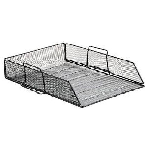 (1PC) LETTER TRAY BLACK (MESH STEEL)