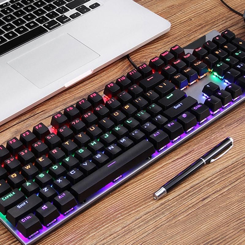 37-Key Pink-Blue Gradient Backlight PKeycaps Mechanical