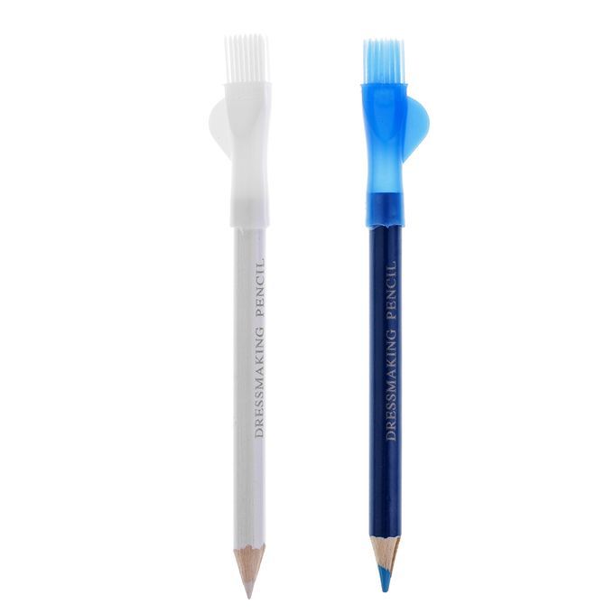 3Pcslot Tailor Chalk Pencil With Brush Double Heads Metal Sewing
