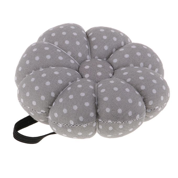 Pumpkin Wrist Wearable  Pin Cushion For DIY Sewing Crafts Grey