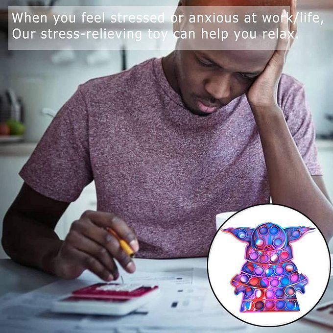 Tie-dye   ToySili One    Ry Tools To Relieve Stress For Kids Adult-purple + Blue-Tie-dye