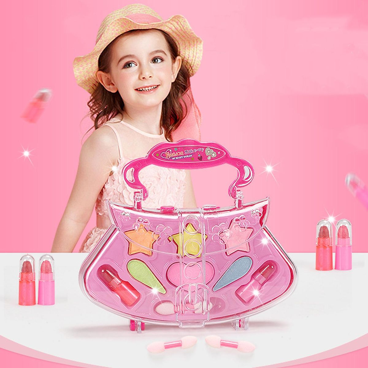 1 Set Cosmetic Toys Makeup Play House Kit