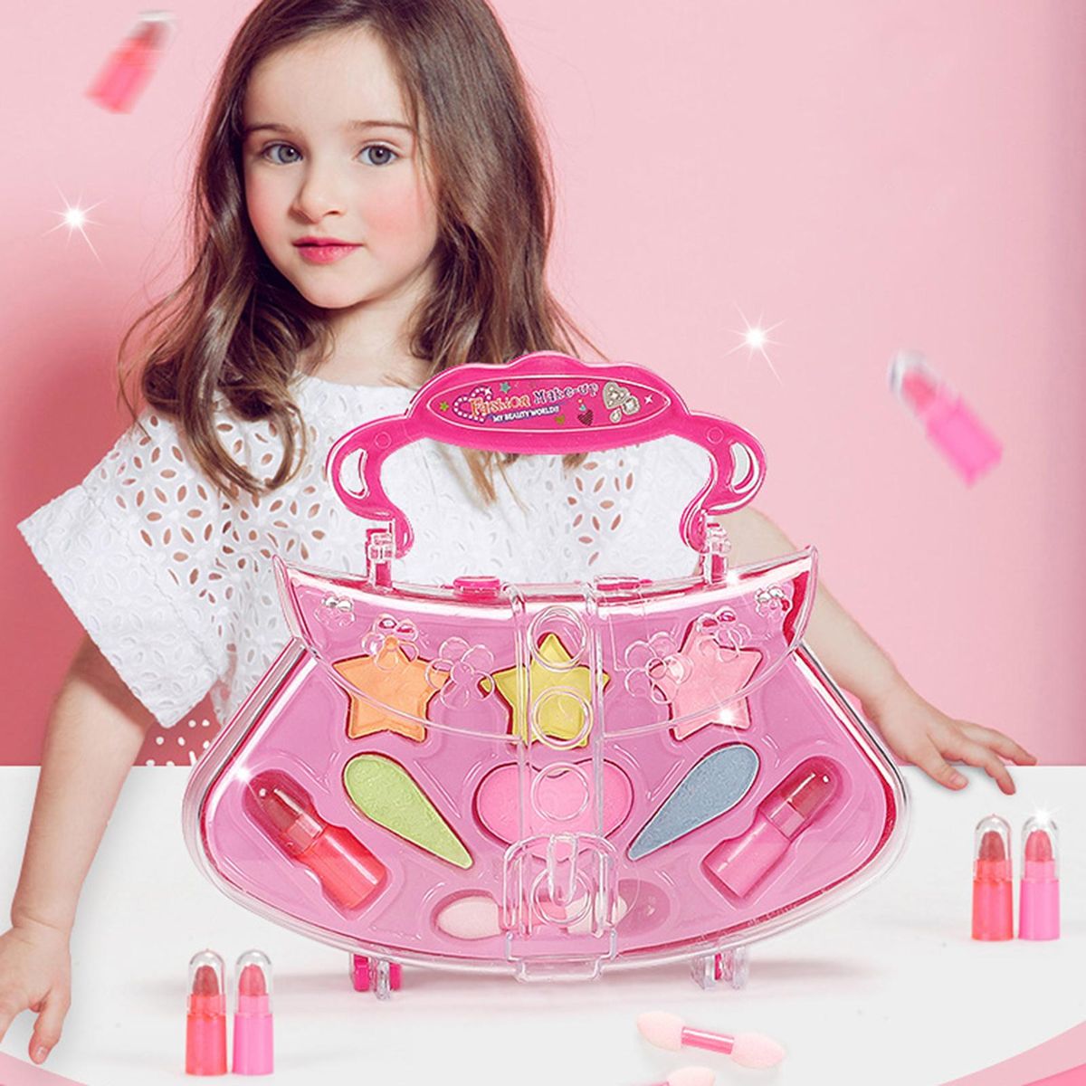 1 Set Cosmetic Toys Makeup Play House Kit