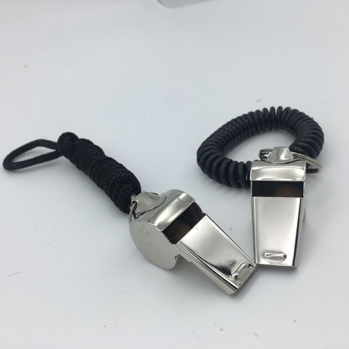Voice Whistle Thunder Blast Referee Whistle Stainless for Outdoor Silver
