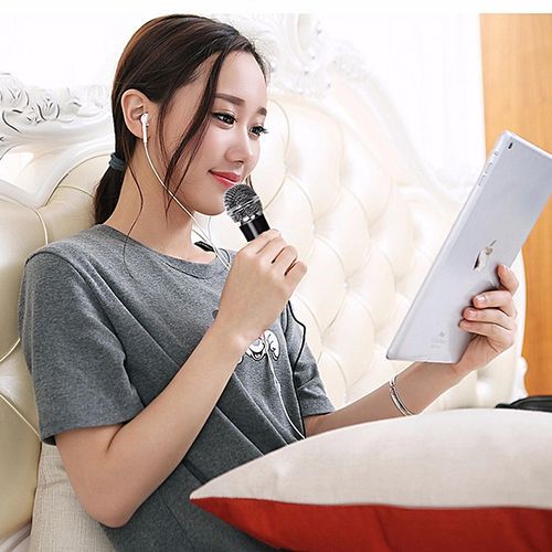 Professional Condenser Microphone, Plug &Play Home Studio For Iphone Android Recording,Podcasting,Online Chatting Such As Facebook,MSN,Skype,Desktop MIC Stand Dual-layer Acoustic Filter HT-S