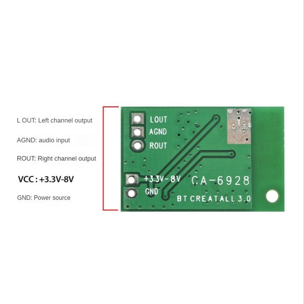 1 PCS CA-6928 Bluetooth Audio Module LED Power 3.3V-8V Audio