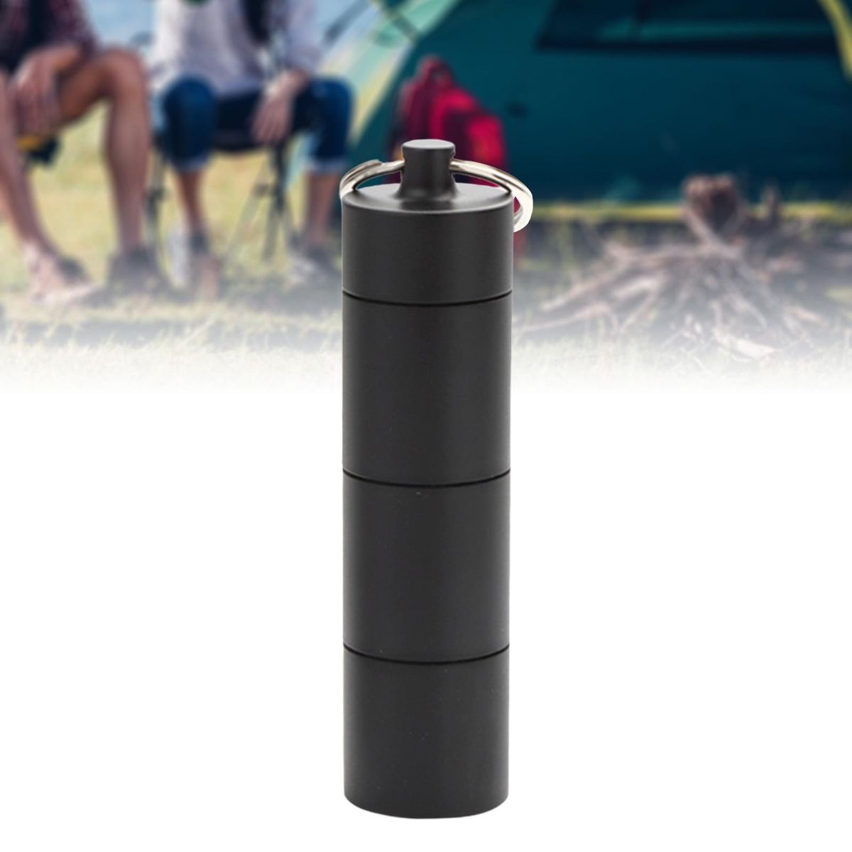 Aluminum Alloy  Box With Keychain, Portable