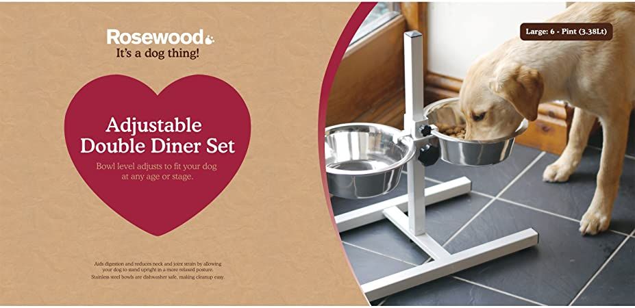 ADJUSTABLE FOOD BOWLS WITH STAND
