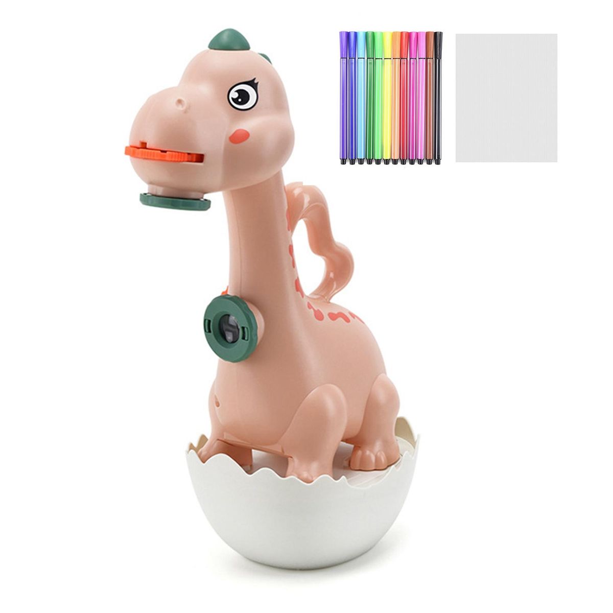 1 Set Painting Set Kids Novelty Dinosaur Cartoon Book Pink