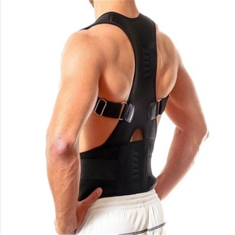 Adjustable Magnetic Posture Back Support Corrector Belt Band Belt  Shoulder Lumbar S Pain Relief Posture Waist Trimmer-