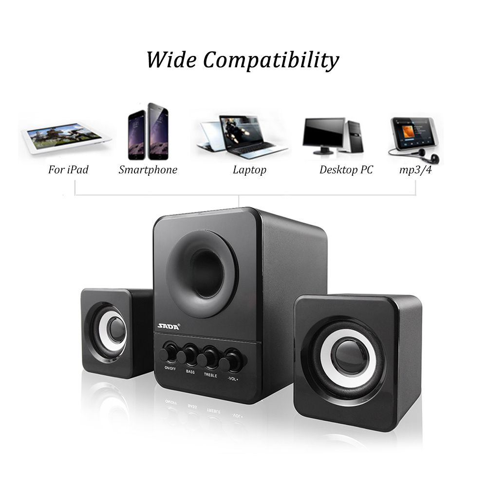 D-203 USB Wired Combination Speaker Computer Speaker