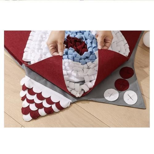 Pet Dog Star Shaped Snuffle Mat Nose Smell Training Blanket Sniffing Pad Slow Feeding Bowl Food Dispenser  Slip Puzzle Toys