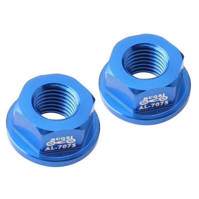 2pcs Kids Balance Bicycle Wheel Hub Nut M8 Front Rear Hubs Wheels Blue