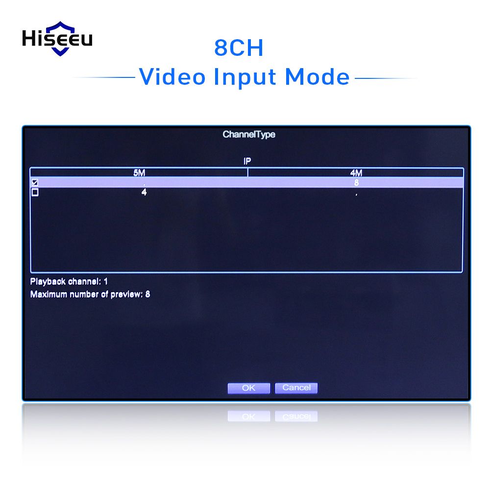 8CH Channel 1080P NVR Network Video Recorder NVR  CCTV