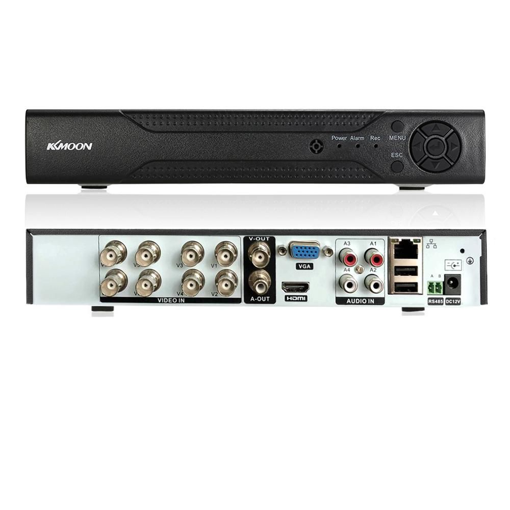 8CH 1080P Hybrid NVR AHD TVI CVI DVR 5-in-1 Digital Video Recorder P2P Cloud Network Digital Video Recorder support Plug and Play Phone APP Free CMS Browser View Motion Detection PTZ for CCTV Security Camera Surveillance Syst