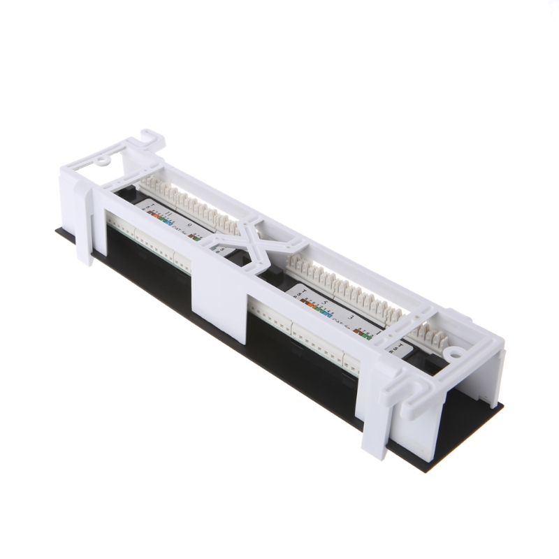 12 Port CAT5 CAT5E Patch Panel RJ45 Networking Wall Mount