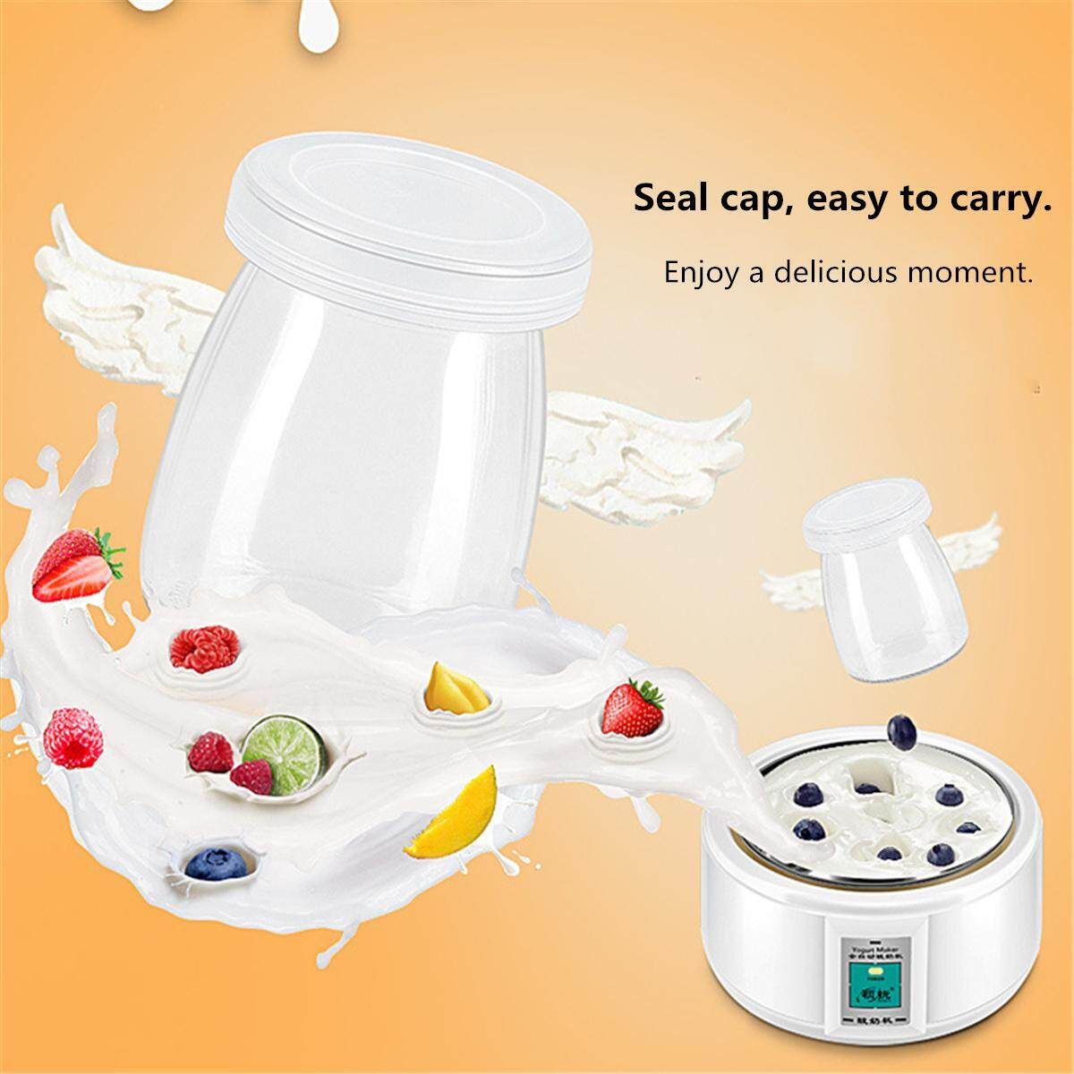 Automatic Yoghurt Maker Machine Rice Yogurt Machine With 7 Glass Jars 1.5L