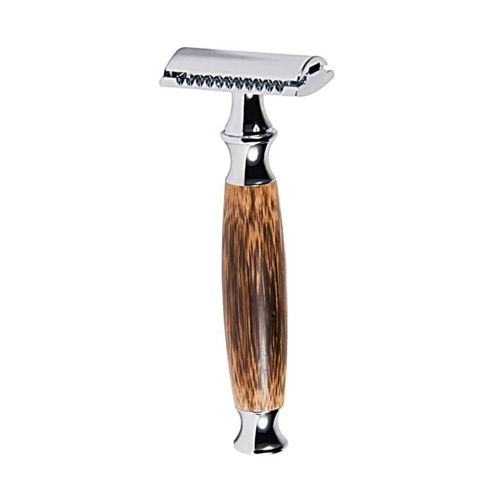 Double Edge Safety  With Long Natural Bamboo Handle - Gift For