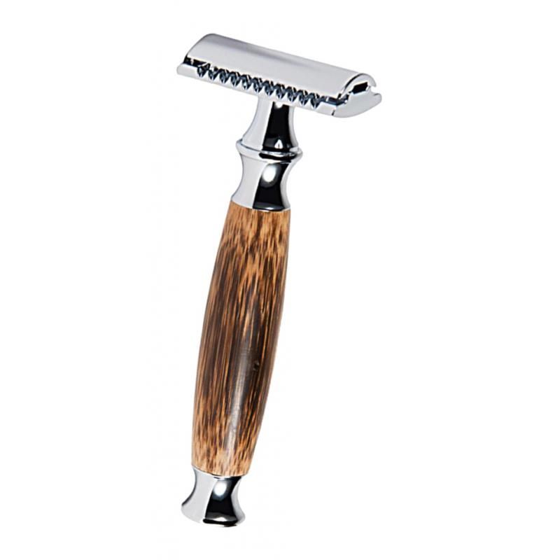 Double Edge Safety  With Long Natural Bamboo Handle - Gift For