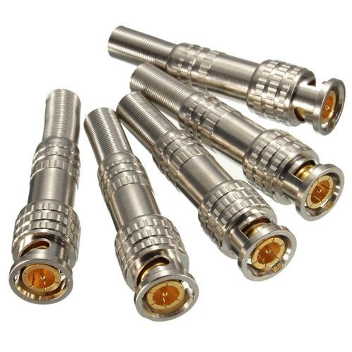 100Pcs Adapter BNC Jack Male Plug Connector To Coaxial Video RG59 Cable CCTV Camers