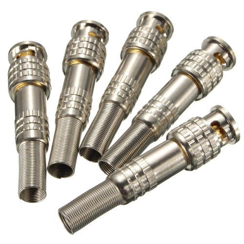 100Pcs Adapter BNC Jack Male Plug Connector To Coaxial Video RG59 Cable CCTV Camers