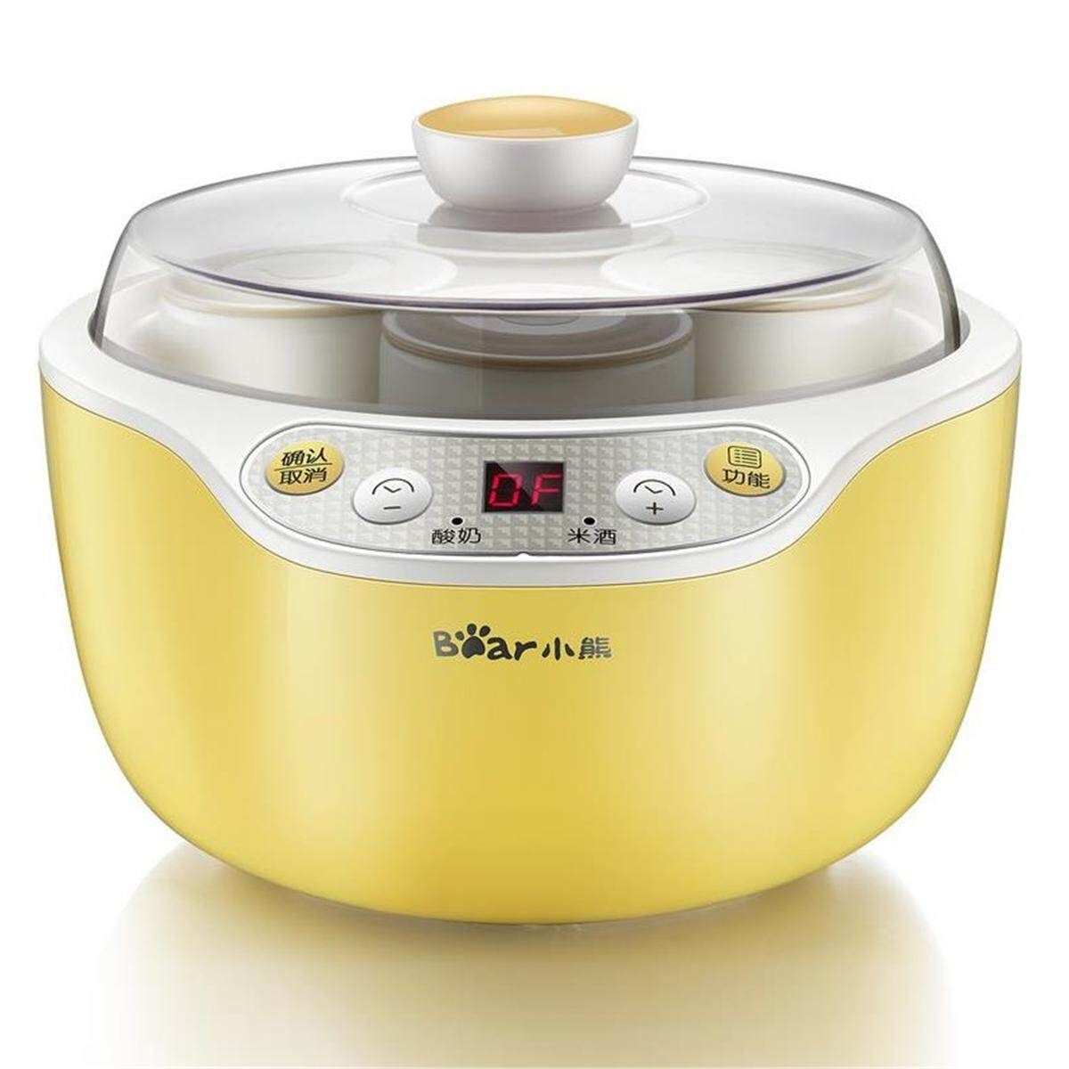 Stainless Steel Electronic Automatic Yogurt Maker Container Machine DIY + 4 Jars