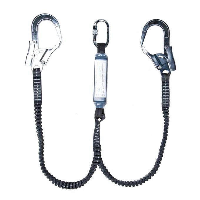 Safety Harness Belt Fall Protection 25KN Elastic Double Belt Buffer