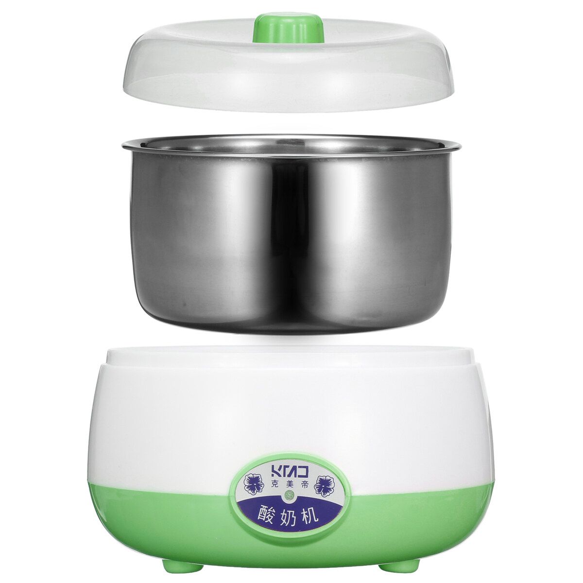 Electric Yogurt Maker Yoghurt Automatic Stainless Steel Home Kitchen DIY Machine Green