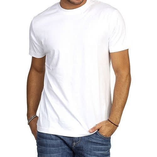 Unisex Plain Round Neck Polo  White