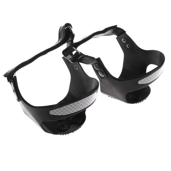 2x Reflective Ice Snow Climbing Shoes Cover Heel Spikes Grips Crampons