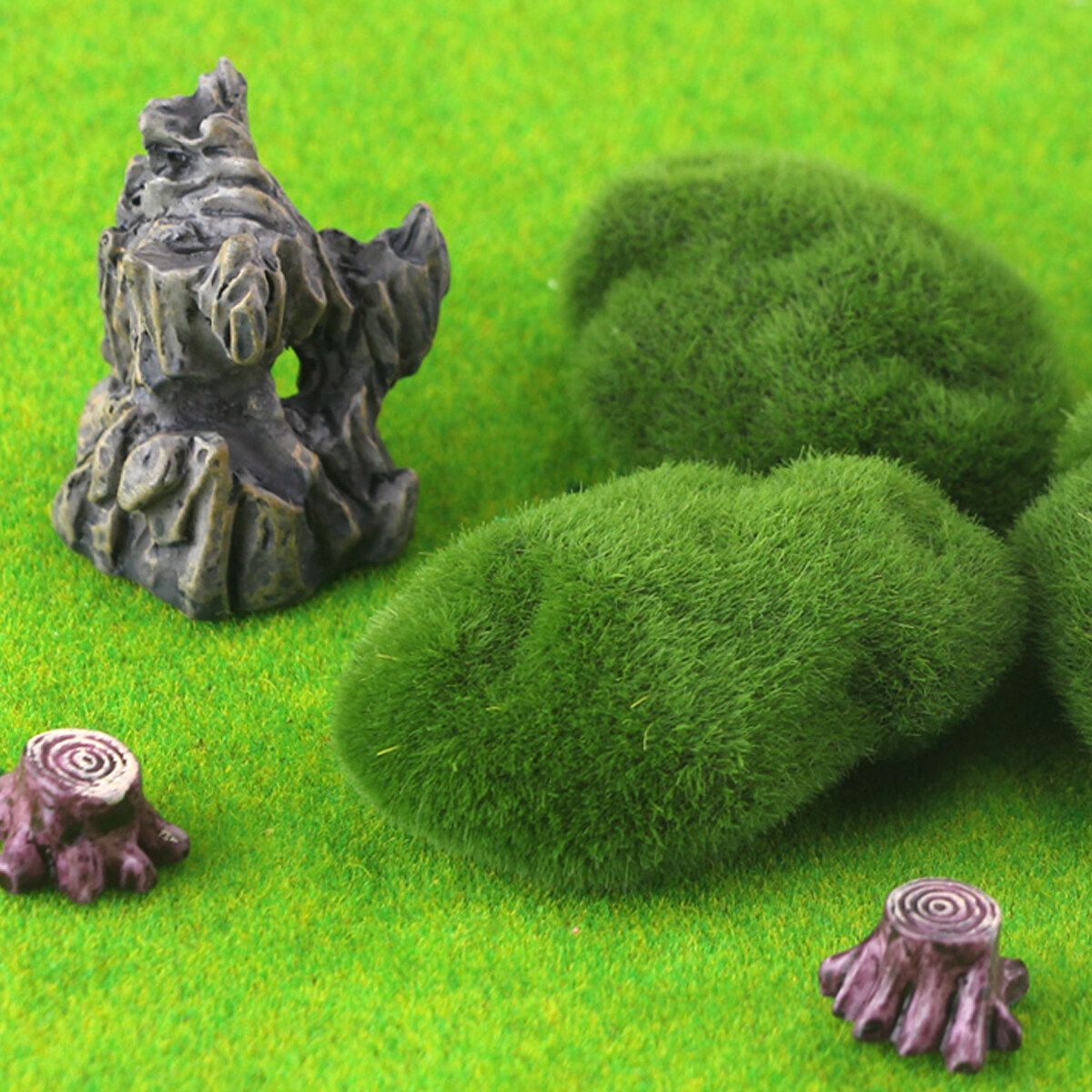 6 Colors 0.5x1m Grass Mat Lawn Carpet Architectural Layout Sand Table Tools Withered Green 50x50cm