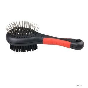 PET DOUBLE SIDED DOG PIN/ BRISTLE BRUSH