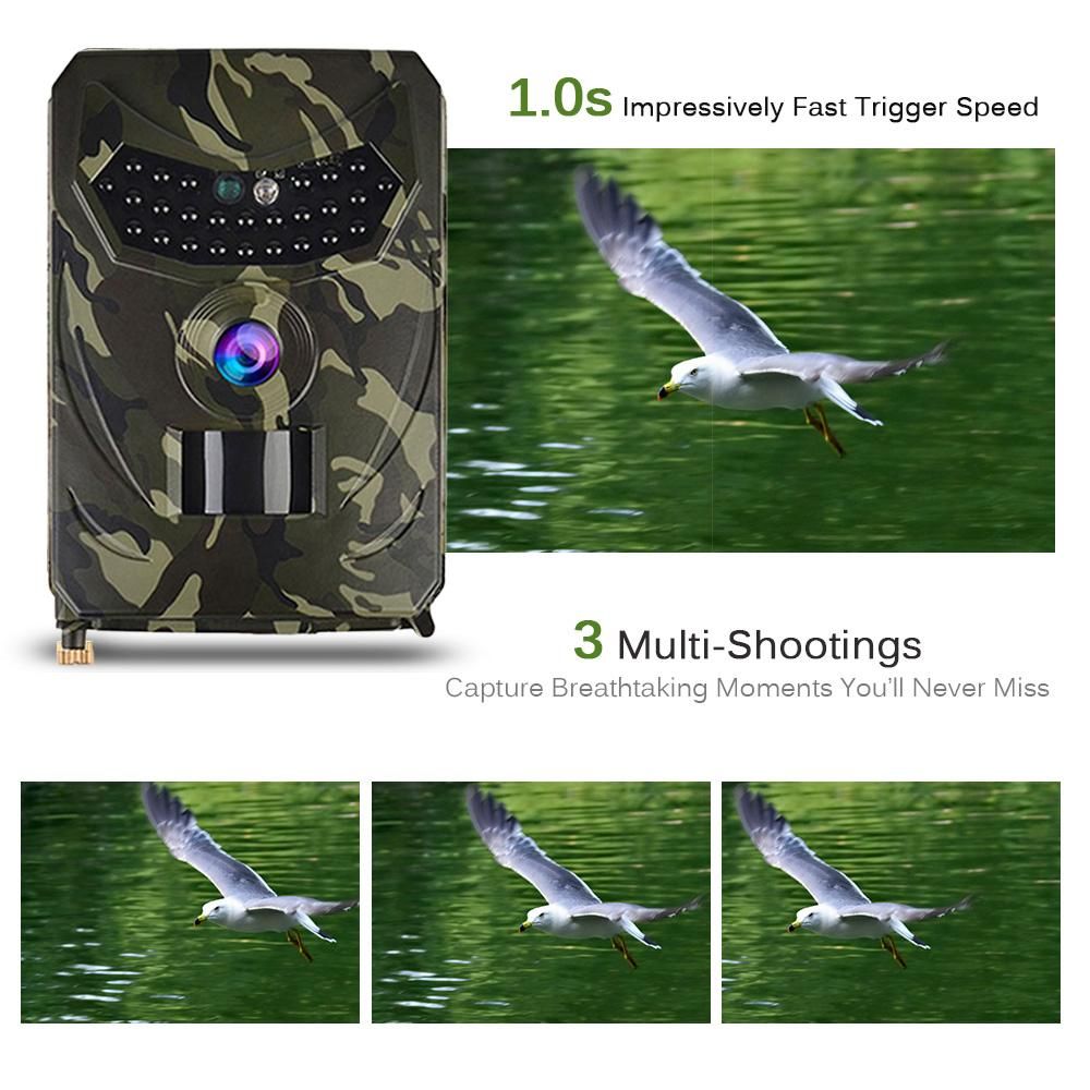 12MP 1080P Trail Camera Hunting Game Camera Outdoor Wildlife Scouting Camera with PIR Sensor Infrared Night Vision IP56 Waterproof