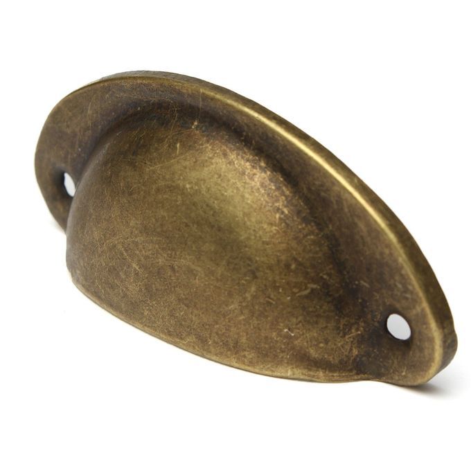 10Pcs Victorian Style Cup Shell Cupboard Drawer Cabinet Pull Handle D