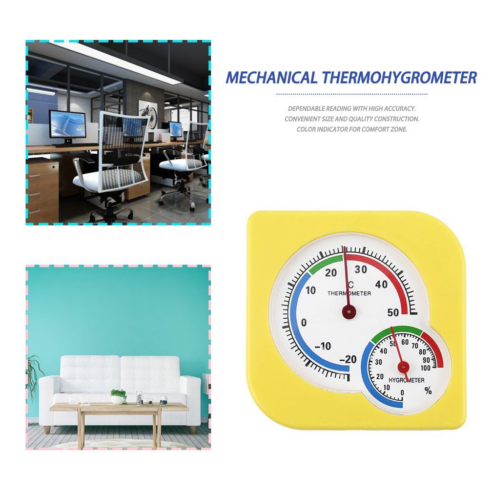 OR WS-A7 Mechanical Hygrometer Indoor Outdoor Wet Humidity Thermometer