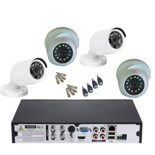CCTV Camera 2 Indoor + 2 Outdoor Camera +  4Channel DVR