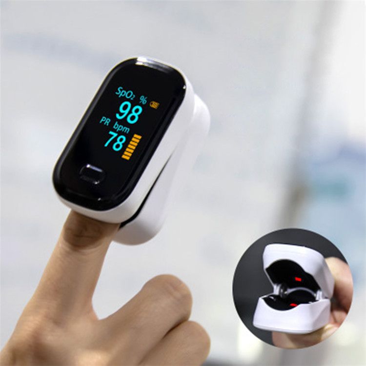 BOXYM OFit-2 Finger-Clamp Pulse Oximeter Medical Finger Blood Oxygen Saturometro Heart