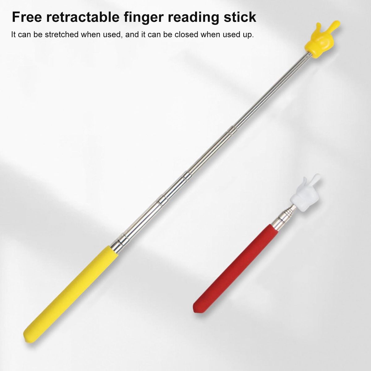 4Pcs Classroom Pointers Telescopic Teachers Pointer Sticks B