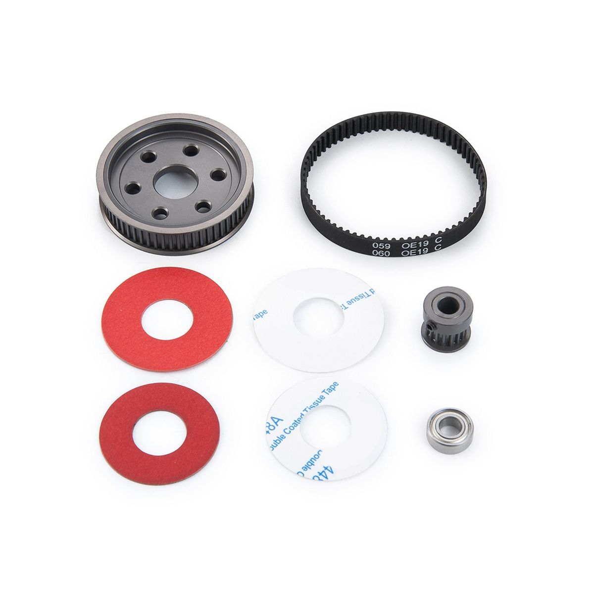 Motor Gear Belt Drive Transmission Gears System for 1/10