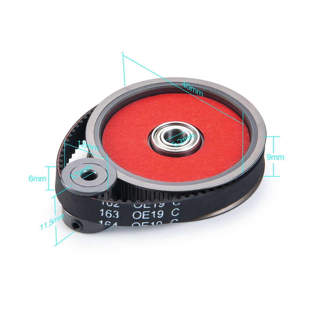 Motor Gear Belt Drive Transmission Gears System for 1/10