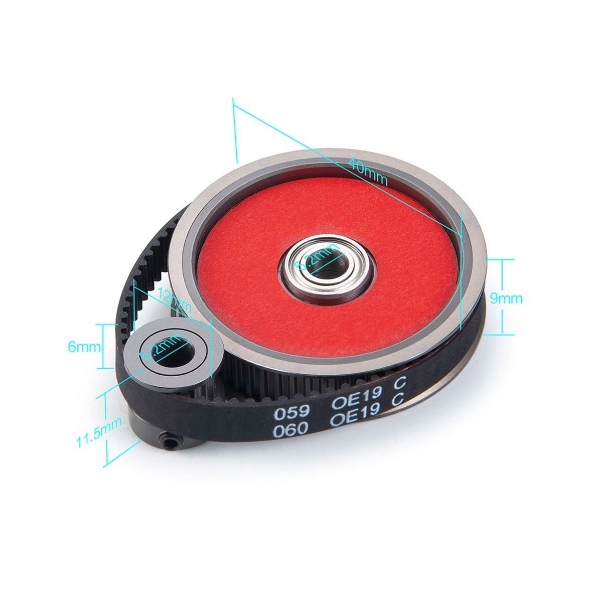Motor Gear Belt Drive Transmission Gears System for 1/10