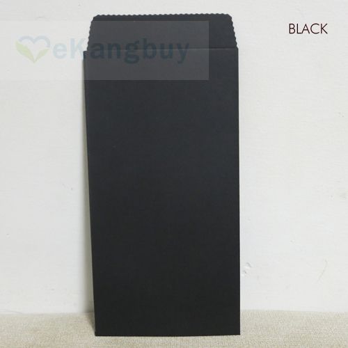 50pcs Black Envelopes Multi Sizes Available Plain