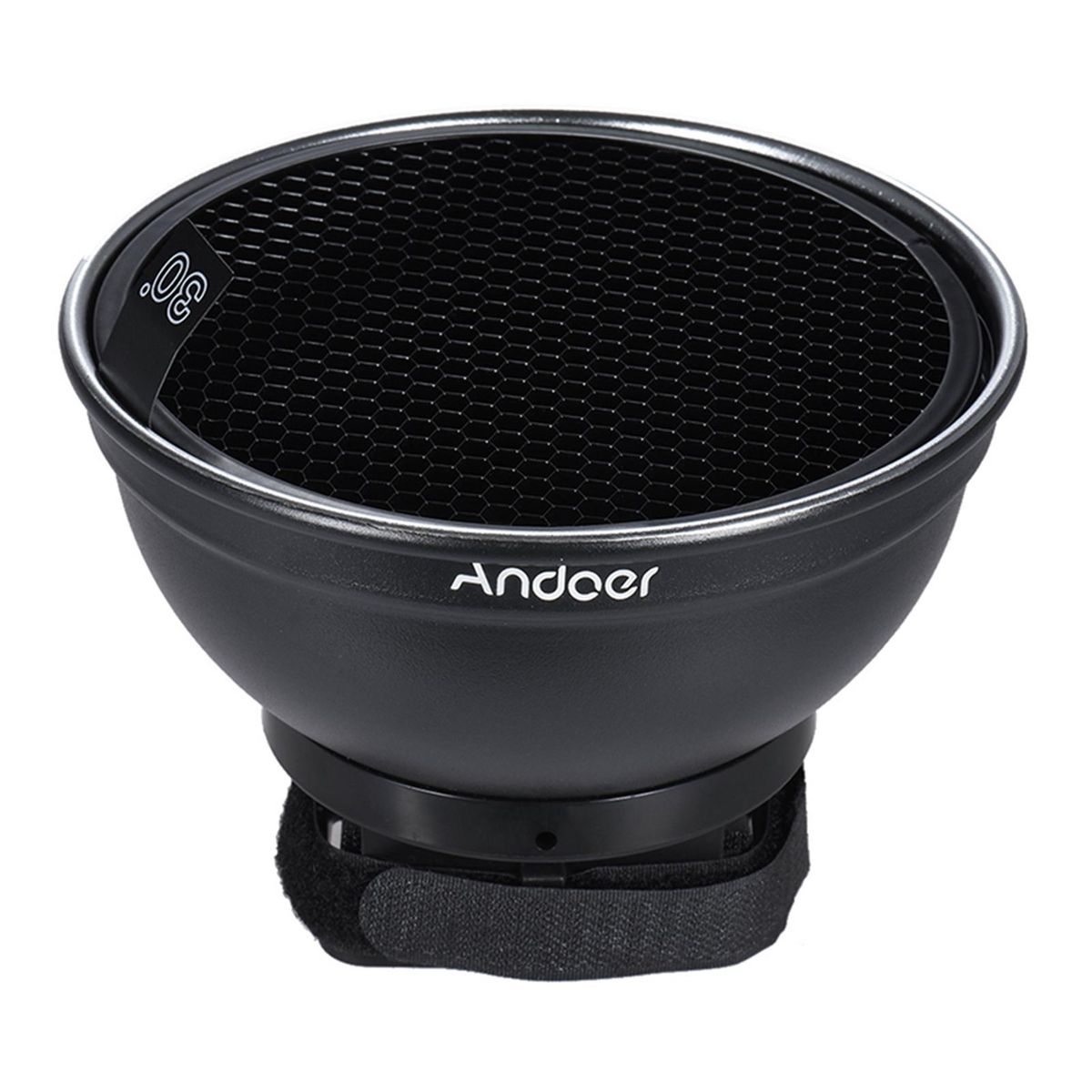 Andoer 5.9'' (15cm) Silver Beauty Dish Diffuser w/ 30 Degree Honeycomb Replacement for Neewer Canon Nikon Yongnuo Godox Meike Vivitar Photography On-camera Flash Speedlite Speedlight