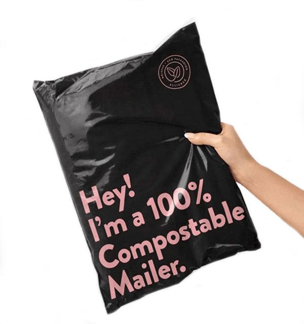 50pcs/lot 100% D2w Biodegradable Courier Bag Cloth