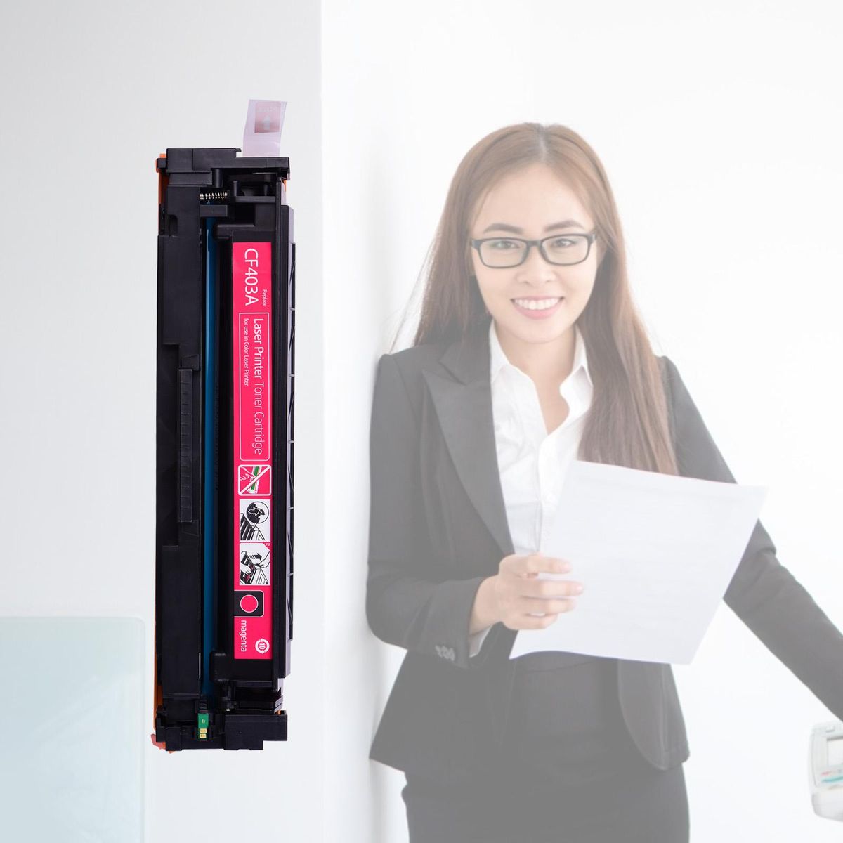 Aibecy Compatible Toner Cartridge Replacement Compatible with HP Color LaserJet Pro M252/MFP M277 Series(Magenta, 1-Pack)